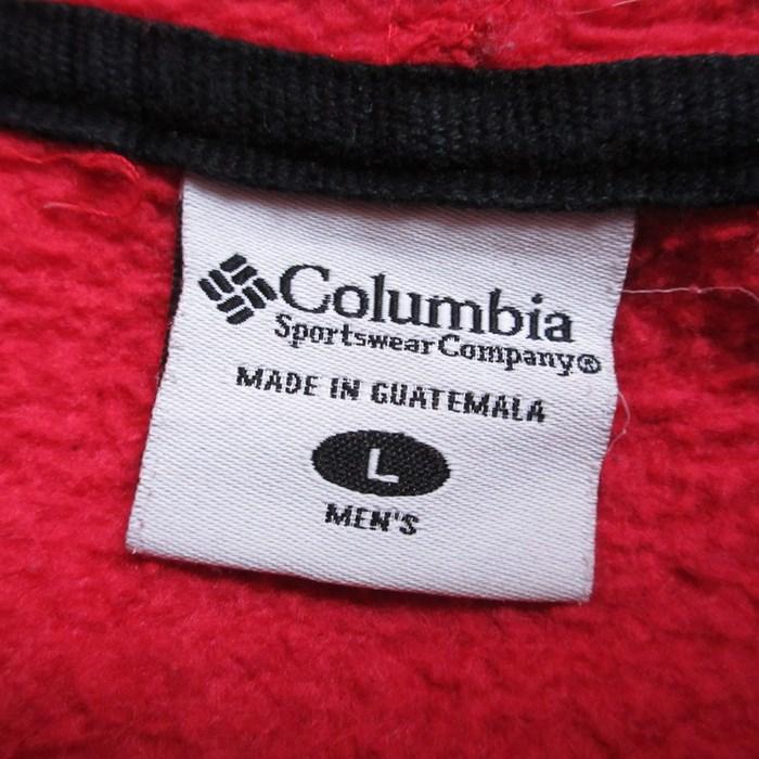 L/古着 コロンビア Columbia 長袖 ブランド スウェット パーカー メンズ 00s オハイオ大学 刺繍 ラグラン 赤 レッド 23oct27 中古 スエット｜furugiyarushout｜05