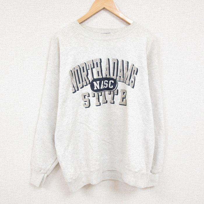 XL/古着 ジャンスポーツ 長袖 スウェット メンズ 90s ノース 