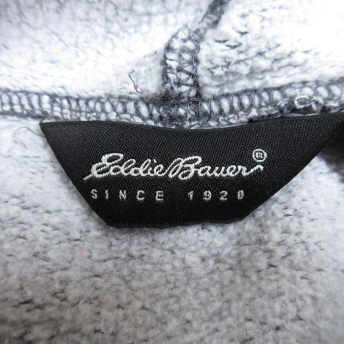 XL/古着 エディーバウアー Eddie Bauer 長袖 スウェット パーカー メンズ 00s ビッグロゴ 刺繍 濃グレー 霜降り 24jan31 中古 スエット ト｜furugiyarushout｜04