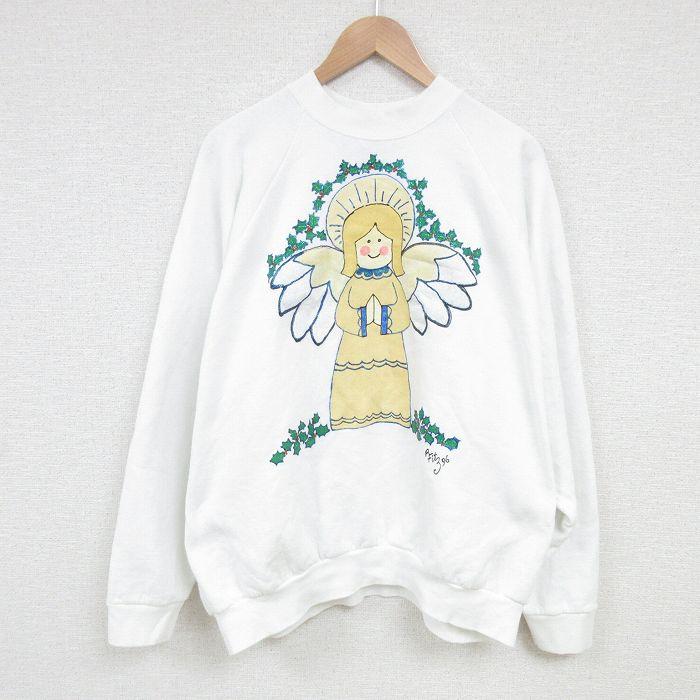 XL/古着 フルーツオブザルーム 長袖 スウェット メンズ 90s 天使