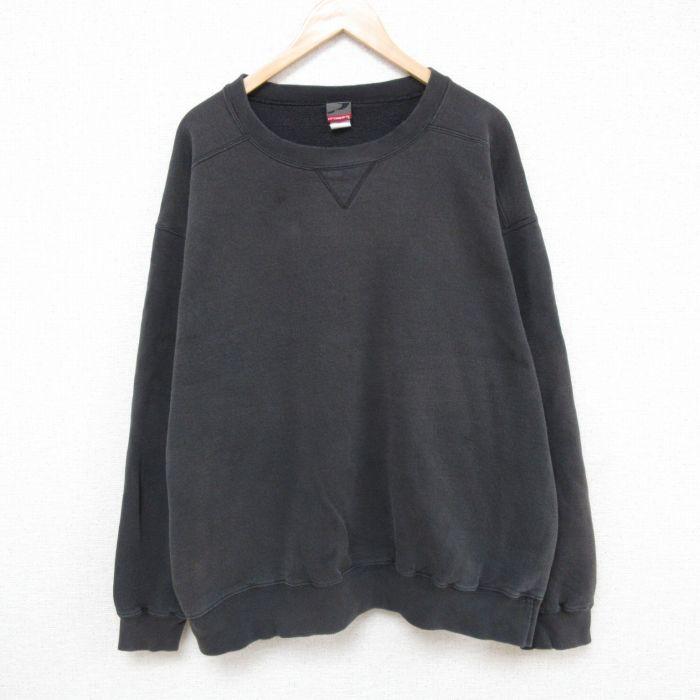 XL/古着 長袖 スウェット メンズ 90s 無地 大きいサイズ クルー XL/古着 長袖 スウェット メンズ 90s 無地 大きいサイズ クルー