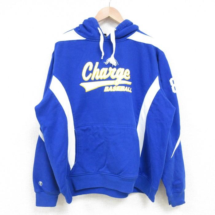 L/古着 ホロウェイ 長袖 スウェット パーカー メンズ Charge 野球