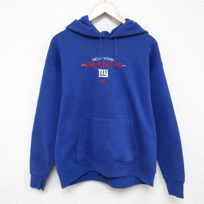 L/古着 長袖 スウェット パーカー メンズ 00s NFL ニューヨーク 