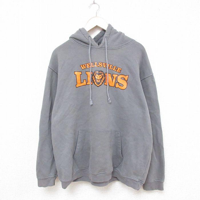 50%OFF】XL/古着 長袖 スウェット パーカー メンズ 00s ウェルズビル 