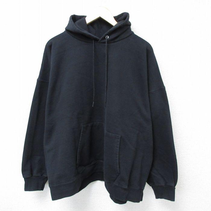 Hanes（ヘインズ） XL/古着 長袖 スウェット パーカー メンズ 無地