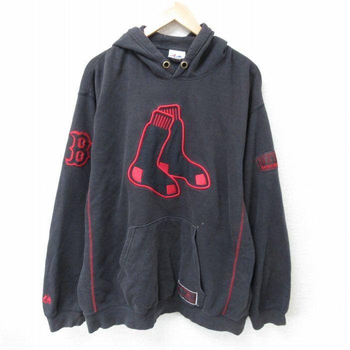 XL/古着 マジェスティック 長袖 スウェット パーカー メンズ 00s MLB 
