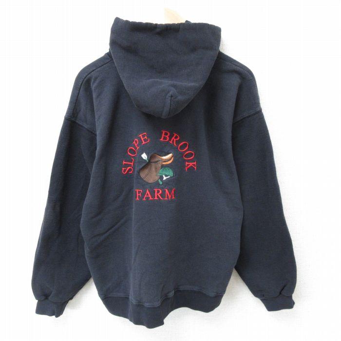 Hanes（ヘインズ） L/古着 長袖 スウェット パーカー メンズ 00s