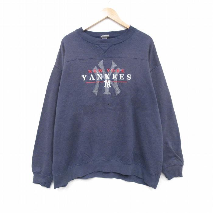 Lee（リー） XL/古着 長袖 スウェット メンズ 00s MLB ニューヨーク