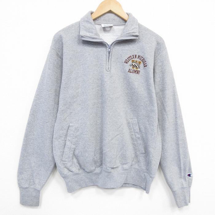 Champion（チャンピオン） L/古着 長袖 ハーフジップ スウェット 
