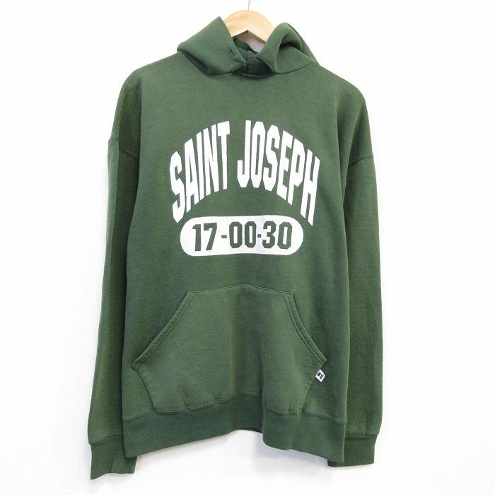 XL/古着 ラッセル 長袖 スウェット パーカー メンズ 00年代 00s SAINT