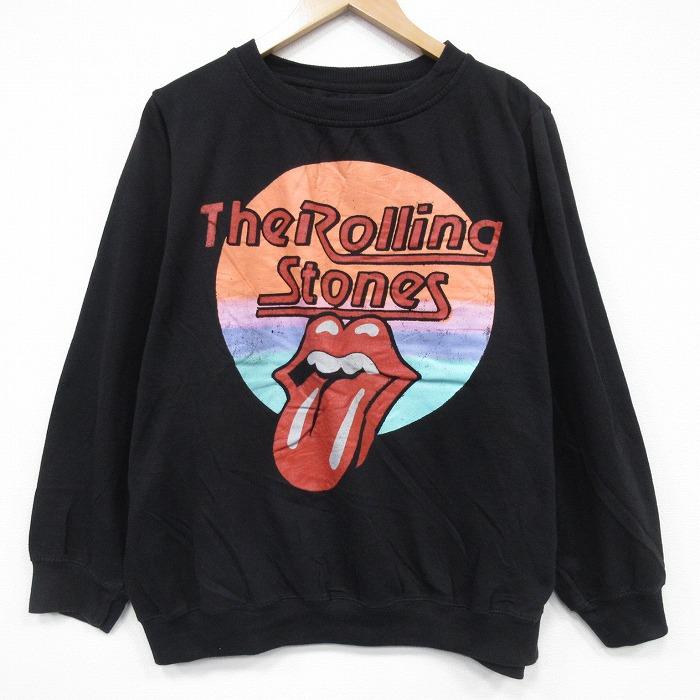 XL/古着 長袖 ロック バンド スウェット メンズ ローリングストーンズ