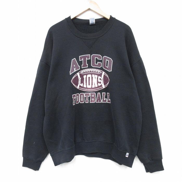 XL/古着 ラッセル 長袖 スウェット メンズ 00年代 00s フットボール