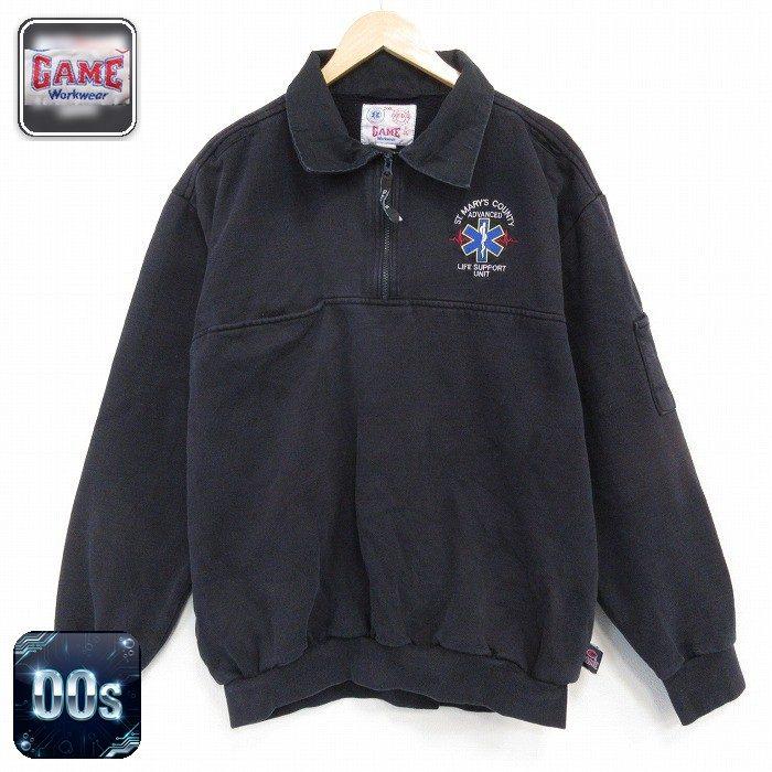 XL/古着 長袖 ハーフジップ スウェット メンズ 00年代 00s ライフ