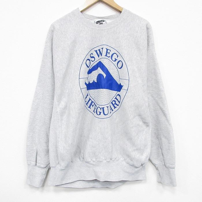 Lee（リー） XL/古着 長袖 スウェット メンズ 90年代 90s OSWEGO