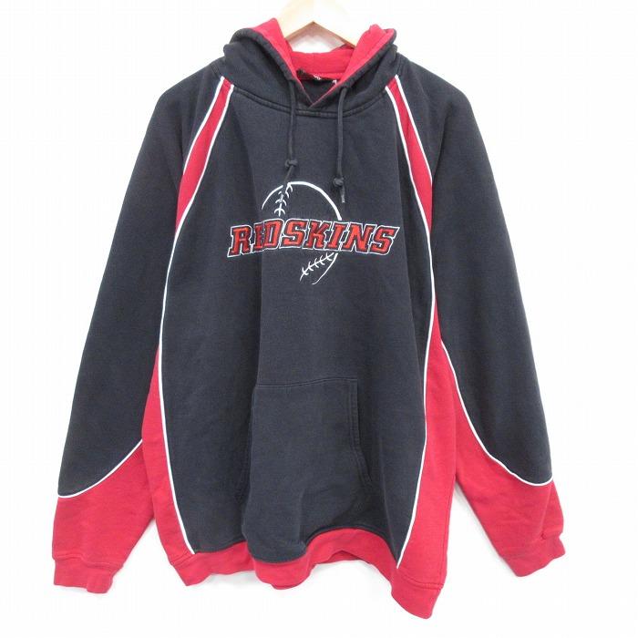 XL/古着 ホロウェイ 長袖 スウェット パーカー メンズ レッドスキンズ