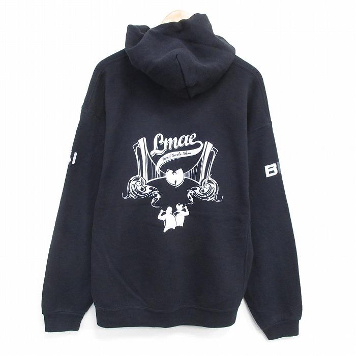 00s~ ラッセル スウェット パーカー ブラック フーディー 短丈 M 古着 00年代 RUSSELL ATHLETIC ラッセル フルジップパーカー ブランク