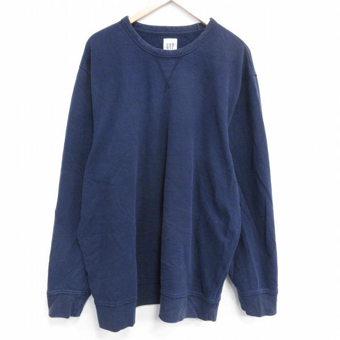 GAP（ギャップ） XL/古着 長袖 スウェット メンズ 無地 大きいサイズ