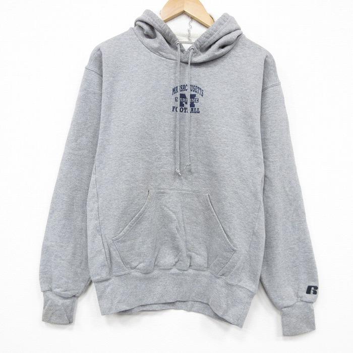 L/古着 ラッセル 長袖 スウェット パーカー メンズ 00年代 00s