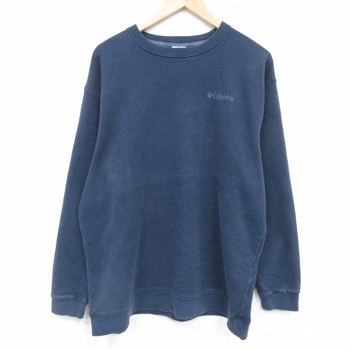 Columbia（コロンビア） XL/古着 長袖 スウェット メンズ ワンポイント