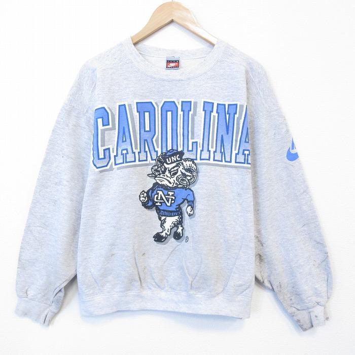NIKE（ナイキ） L/古着 長袖 スウェット メンズ 90年代 90s カロライナ