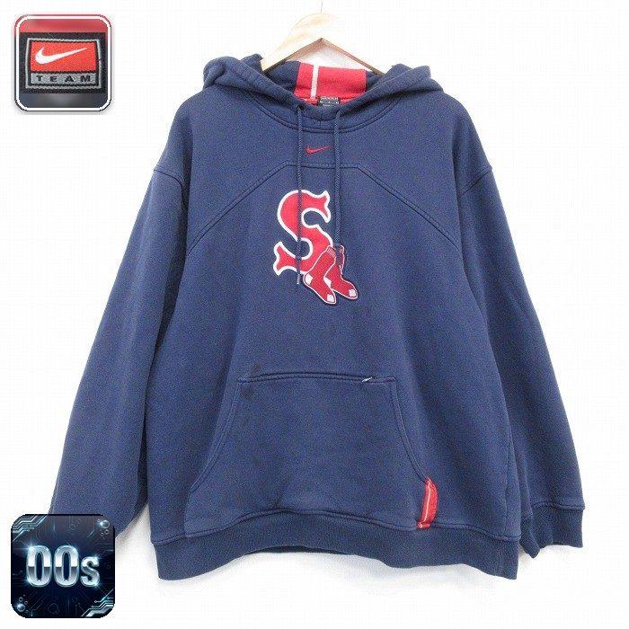 MLB XL/古着 ナイキ NIKE 長袖 スウェット パーカー メンズ 00年代 00s 