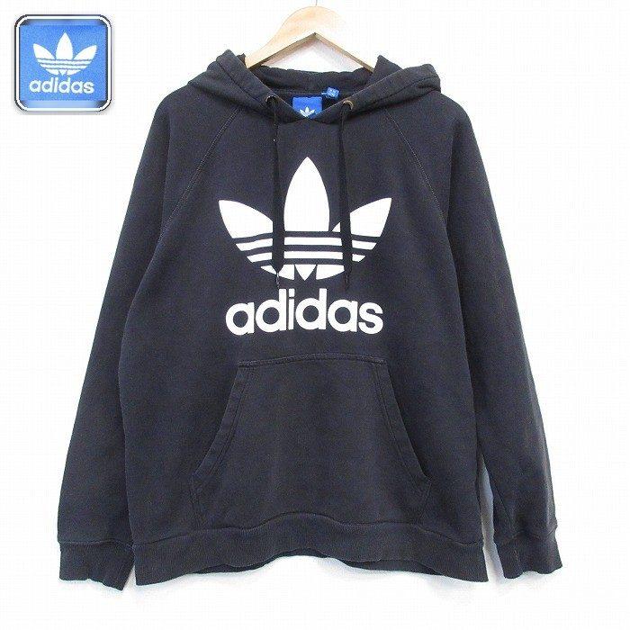 adidas（アディダス） L/古着 長袖 スウェット パーカー メンズ 