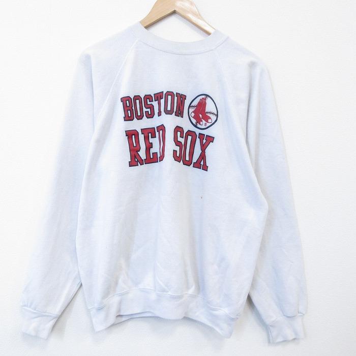 Hanes（ヘインズ） L/古着 長袖 スウェット メンズ 80年代 80s MLB 