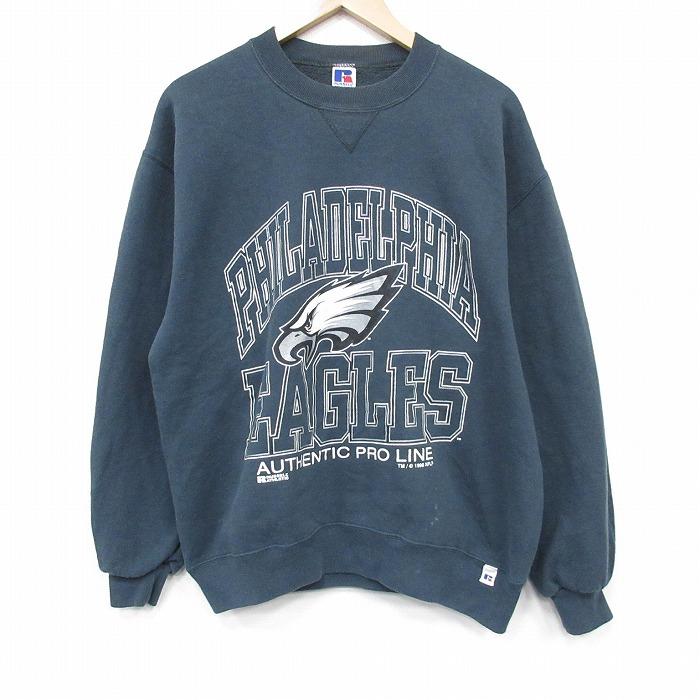 L/古着 ラッセル 長袖 スウェット メンズ 90年代 90s NFL フィラ