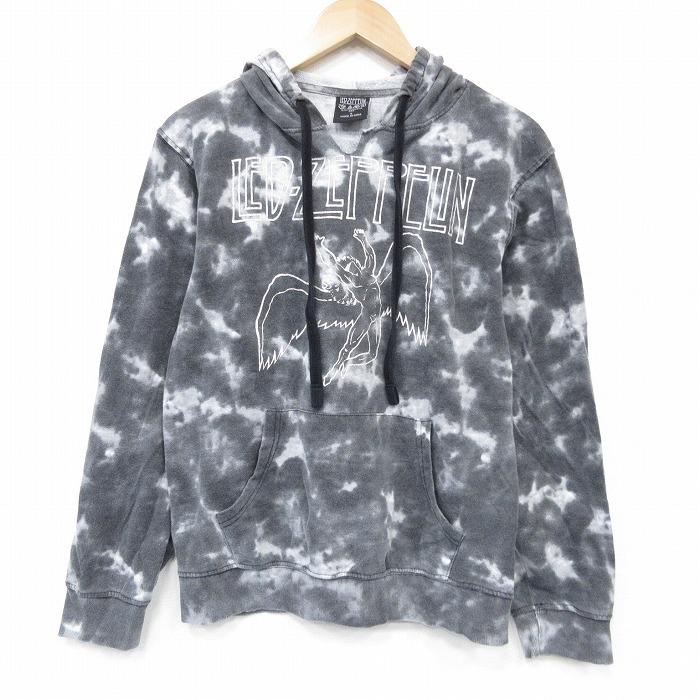 M/古着 長袖 ロック バンド スウェット パーカー メンズ レッド