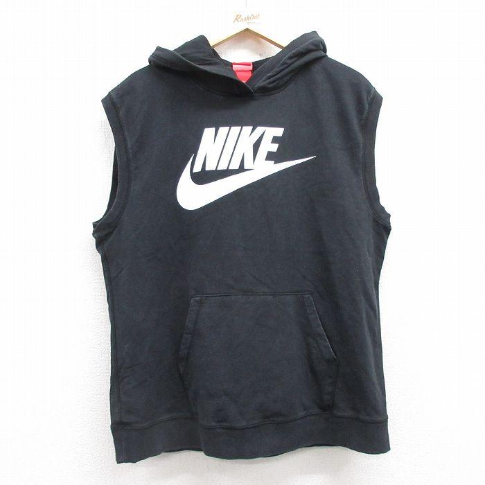 NIKE（ナイキ） L/古着 ノースリーブ スウェット パーカー メンズ 