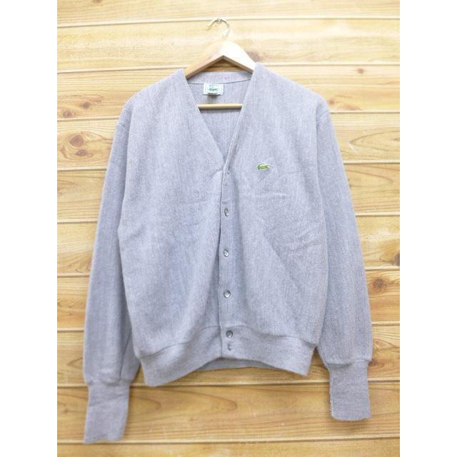 L 古着 ニット カーディガン ラコステ Lacoste グレー 18oct24 中古 メンズ トップス Swtr 古着屋rushout 通販 Yahoo ショッピング