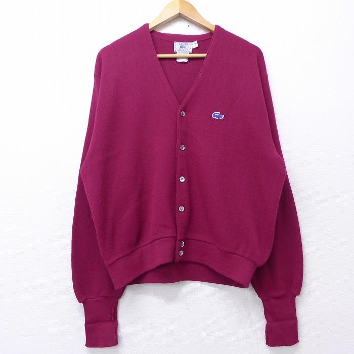 L/古着 長袖 ブランド ニット カーディガン 90s ラコステ ワンポイントロゴ Vネック エンジ 19nov26 中古 メンズ トップス :swtr19101959:古着屋RUSHOUT - 通販 - Yahoo!ショッピング L/古着 長袖 ブランド ニット カーディガン 90s ラコステ ワンポイントロゴ Vネック エンジ 19nov26 中古 メンズ トップス :swtr19101959:古着屋RUSHOUT - 通販 - Yahoo!ショッピング