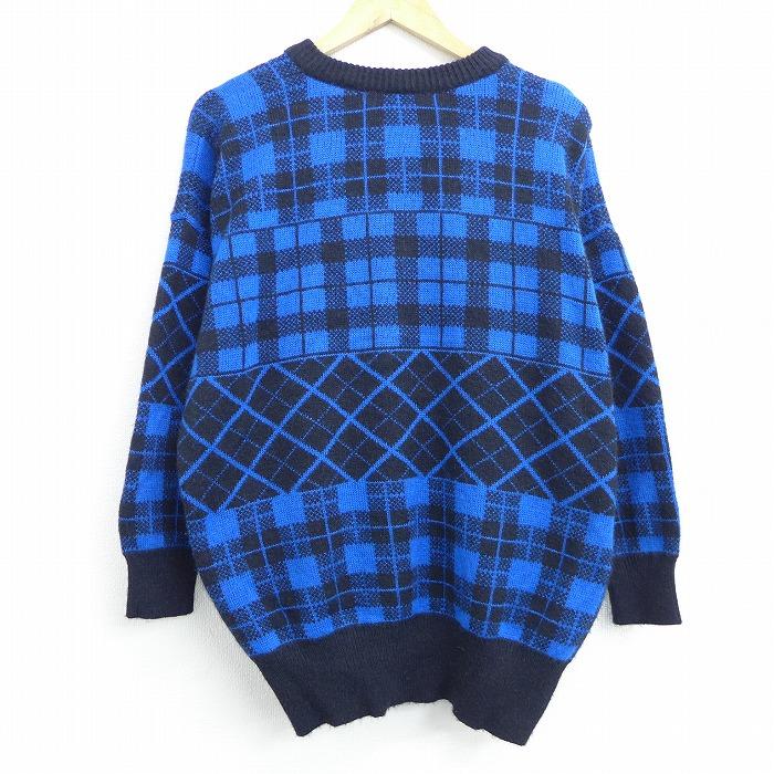 Xl 古着 長袖 セーター 90s Vネック 青 ブルー sep10 中古 メンズ ニット トップス Swtr 古着屋rushout 通販 Yahoo ショッピング