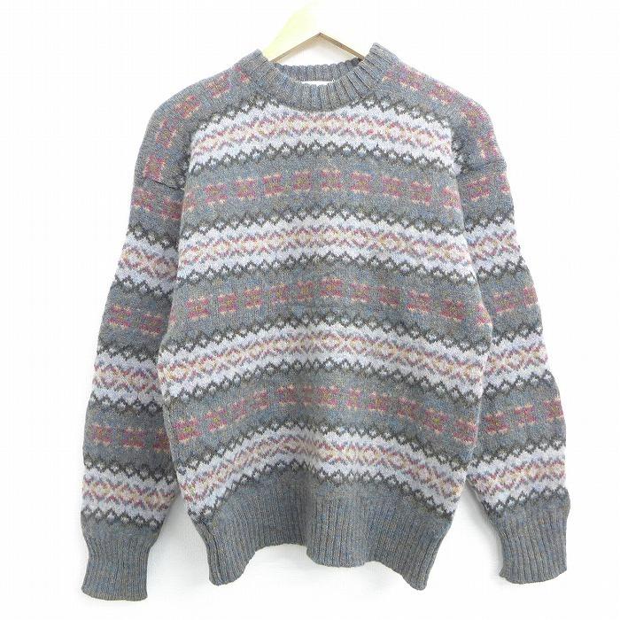 S 古着 長袖 セーター 80s ウール クルーネック 緑系他 グリーン sep17 中古 メンズ ニット トップス Swtr 古着屋rushout 通販 Yahoo ショッピング