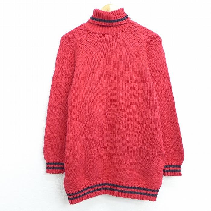 M 古着 長袖 セーター 90s ギャップ Gap ラグラン コットン ハイネック タートルネック 赤 レッド sep25 中古 メンズ ニット トップス Swtr02 古着屋rushout 通販 Yahoo ショッピング