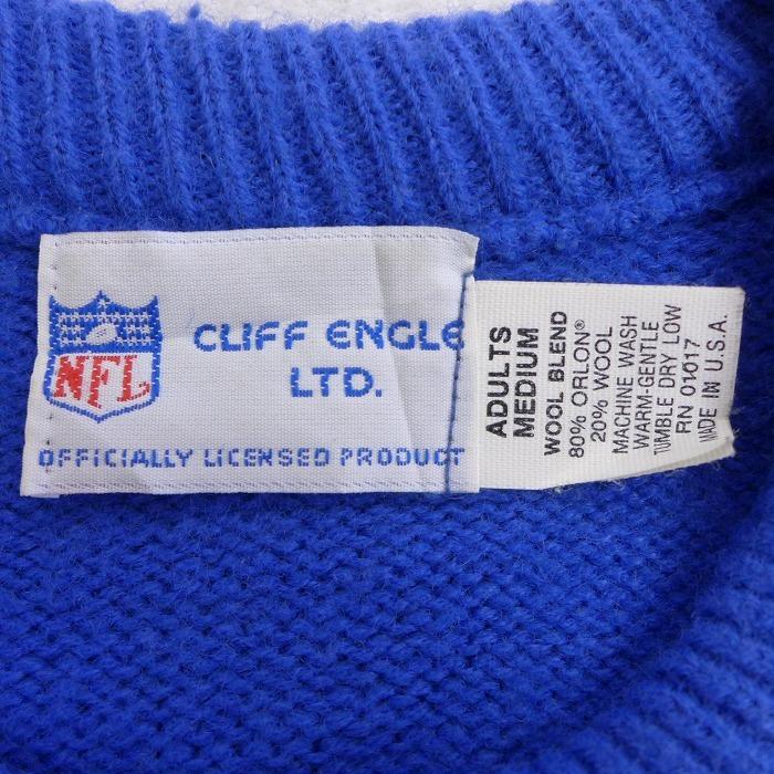 M 古着 長袖 セーター 90s Nfl ニューヨークジャイアンツ クルーネック 青 ブルー アメフト スーパーボウル sep28 中古 メンズ ニット トップス Swtr0322 古着屋rushout 通販 Yahoo ショッピング