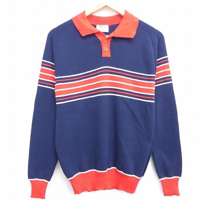 Xs 古着 長袖 セーター 70s モンゴメリーワード ラグラン 襟付き 紺他 ネイビー oct02 中古 メンズ ニット トップス Swtr0128 古着屋rushout 通販 Yahoo ショッピング