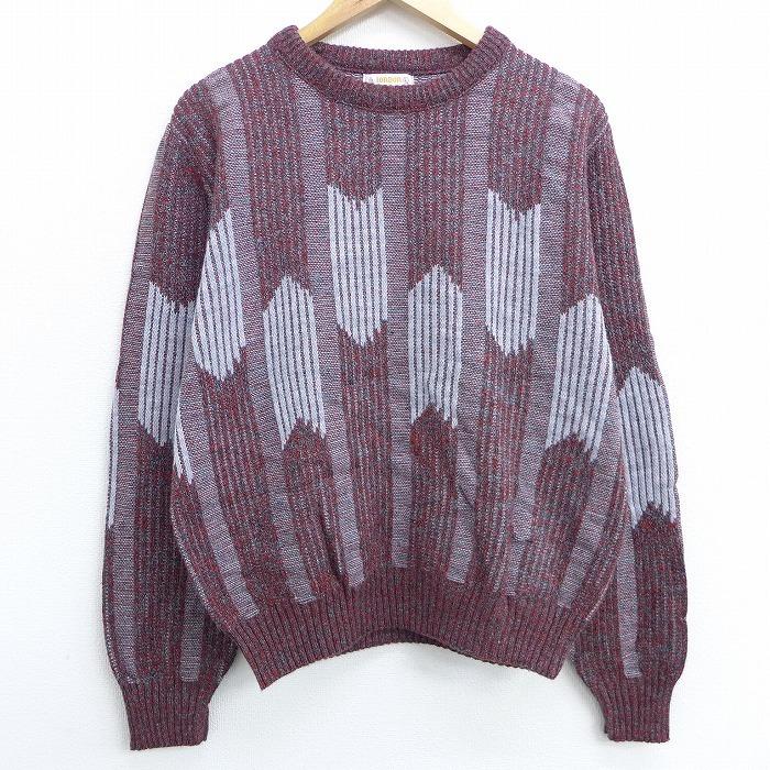 M 古着 長袖 セーター 90s ロンドンフォグ クルーネック エンジ他 oct22 中古 メンズ ニット トップス Swtr 古着屋rushout 通販 Yahoo ショッピング