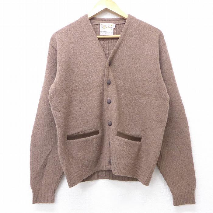 カーディガン ニット&スエード 古着 ヴィンテージ 60s 【公式通販】