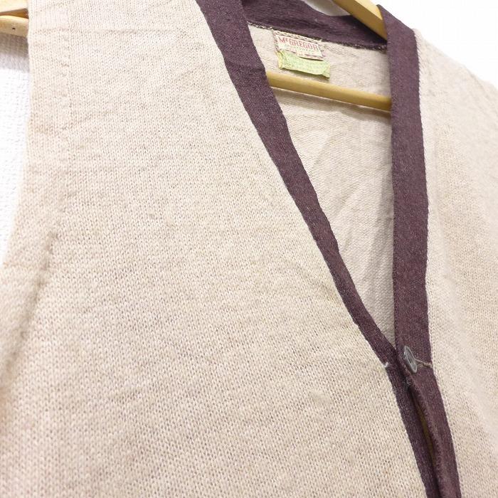 S/古着 ビンテージ ニット ベスト 50s マクレガー McGREGOR ラムウール 