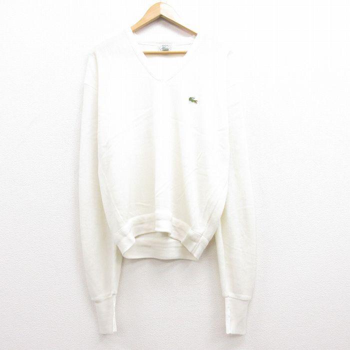 XL/古着 ラコステ LACOSTE IZOD 長袖 ブランド セーター メンズ 80s