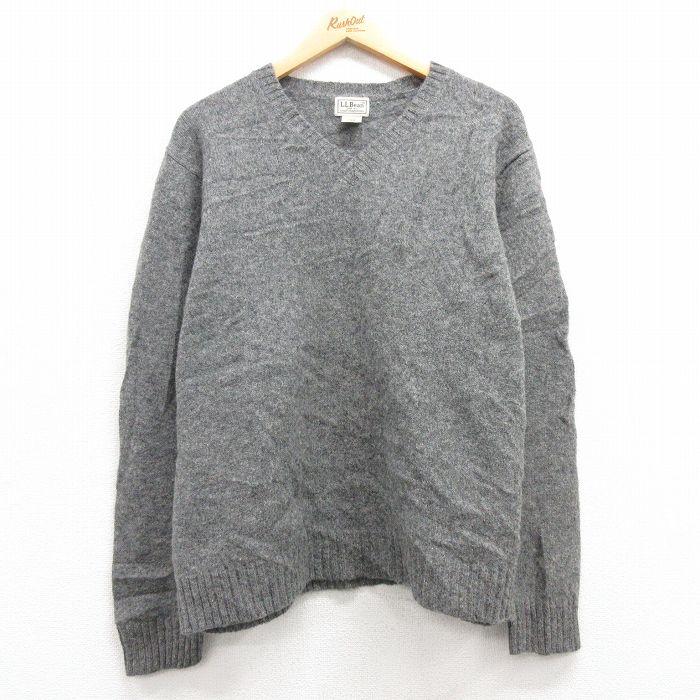 L/古着 エルエルビーン LLBEAN 長袖 セーター メンズ 00s 無地