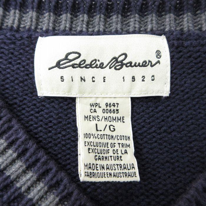 Eddie Bauer L/古着 エディーバウアー 長袖 セーター メンズ 00s