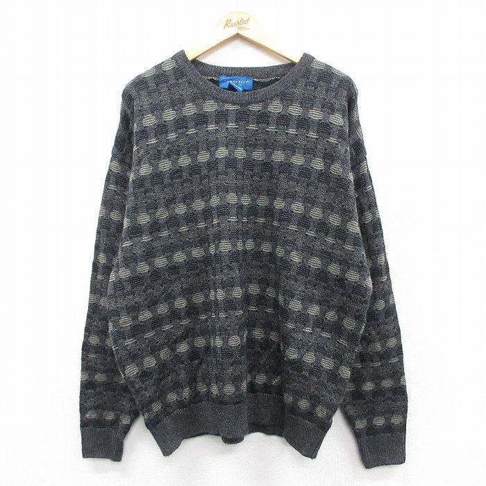 XL/古着 タウンクラフト 長袖 セーター メンズ 大きいサイズ クルー 