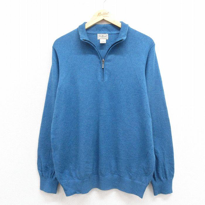 L.L.Bean（エルエルビーン） L/古着 LLBEAN 長袖 ハーフジップ 