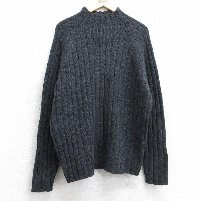 J.CREW（ジェイクルー） L/古着 長袖 セーター メンズ 無地 ラグラン 