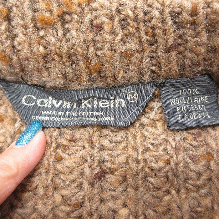 Calvin Klein（カルバン・クライン） M/古着 長袖 セーター メンズ 80s 