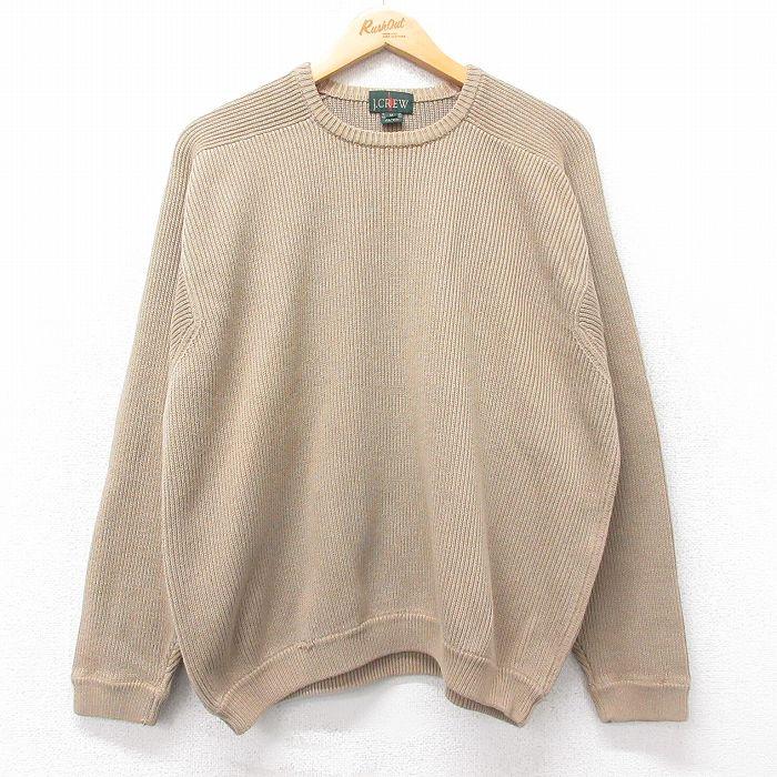 J.CREW ジェイクルー ニット・セーター メンズ 【古着】【中古】 J.CREW（ジェイクルー） L/古着 長袖 セーター メンズ 90s コットン