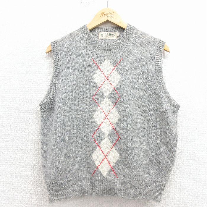 L.L.Bean（エルエルビーン） M/古着 ニット ベスト メンズ 90年代 90s