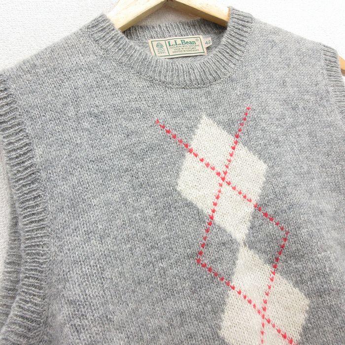 L.L.Bean（エルエルビーン） 【50%OFF】M/古着 ニット ベスト メンズ 